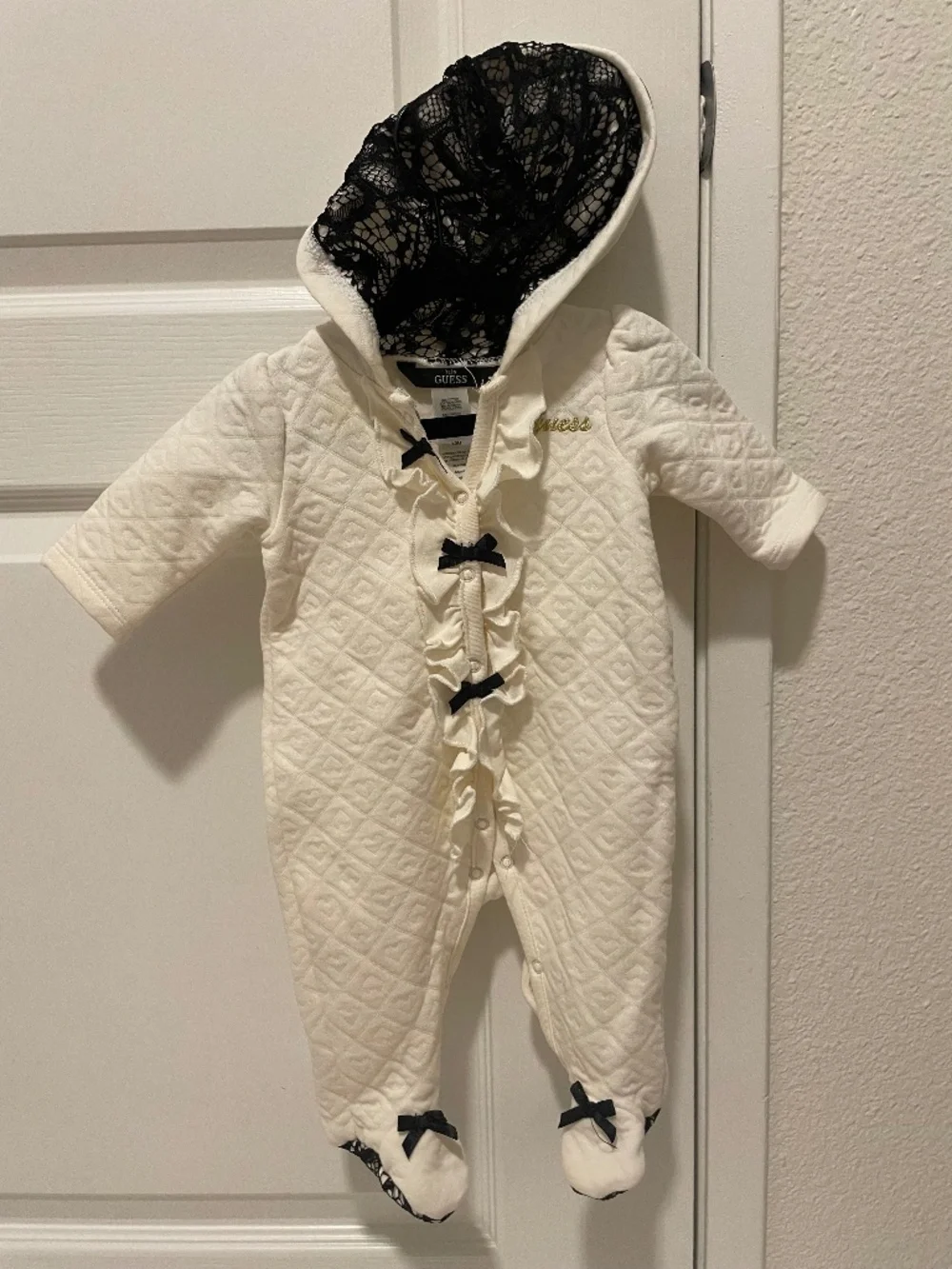 Guess cream colored onesie